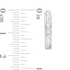 Thumbnail Image 2 of 1/4 CT. T.W. Baguette Diamond Hoop Earrings in 10K White Gold