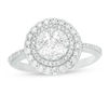 Thumbnail Image 0 of 1 CT. T.W. Diamond Double Circle Frame Ring in 10K White Gold