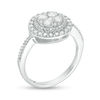 Thumbnail Image 1 of 1 CT. T.W. Diamond Double Circle Frame Ring in 10K White Gold