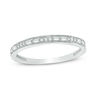 Thumbnail Image 1 of 1/8 CT. T.W. Baguette and Round Diamond Alternating Diamond Anniversary Band in 10K White Gold