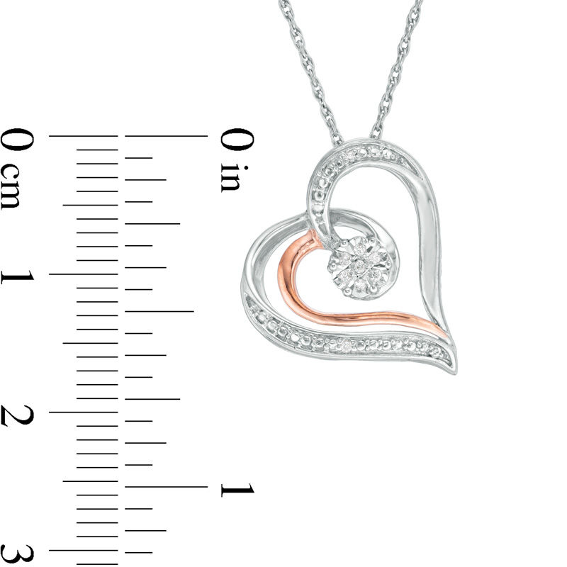 Diamond Accent Heart Pendant in 