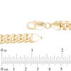 Thumbnail Image 1 of Men's 7.5mm Cuban Link Chain Necklace in Hollow 10K Gold - 24"
