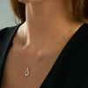 Thumbnail Image 2 of Interwoven™ 1/10 CT. T.W. Diamond Pendant in Sterling Silver - 19"
