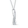 Thumbnail Image 4 of Interwoven™ 1/10 CT. T.W. Diamond Pendant in Sterling Silver - 19"