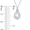 Thumbnail Image 7 of Interwoven™ 1/10 CT. T.W. Diamond Pendant in Sterling Silver - 19"