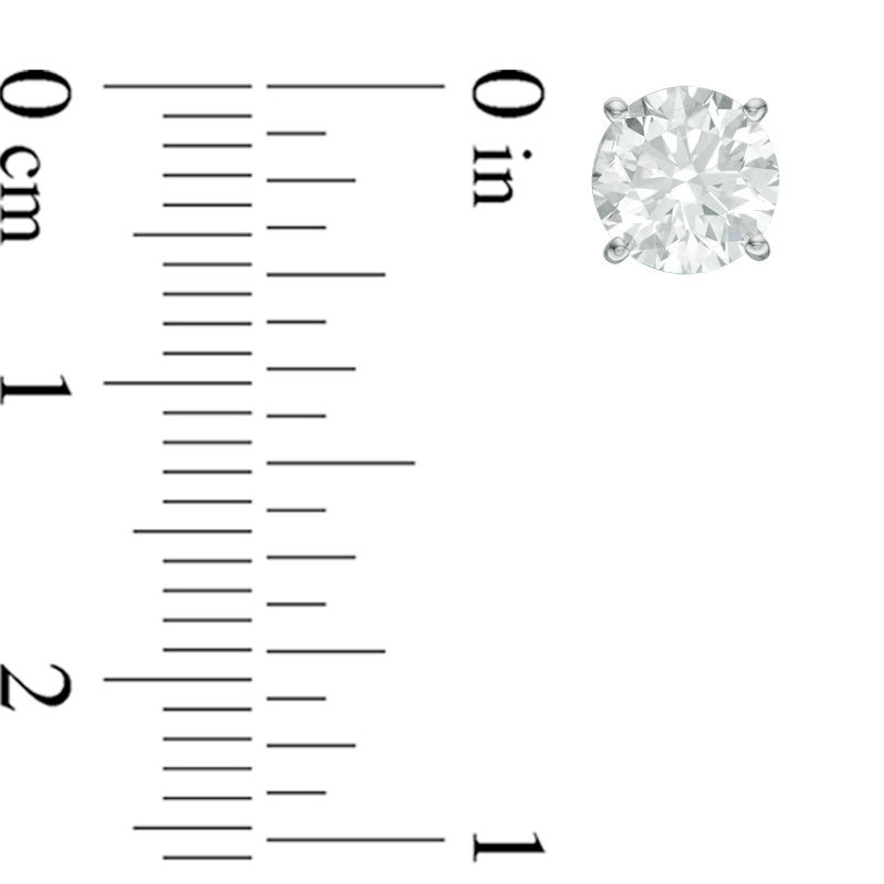 Main Image 2 of 2 CT. T.W. Diamond Solitaire Stud Earrings in 14K White Gold