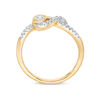 Thumbnail Image 1 of Interwoven™ 1/10 CT. T.W. Diamond Ring in 10K Gold