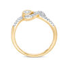 Thumbnail Image 2 of Interwoven™ 1/10 CT. T.W. Diamond Ring in 10K Gold