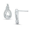 Interwoven™ 1/8 CT. T.W. Diamond Drop Earrings in Sterling Silver