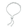 Thumbnail Image 2 of Interwoven™ 1/20 CT. T.W. Diamond Bolo Bracelet in Sterling Silver - 9.5&quot;