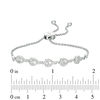 Thumbnail Image 3 of Interwoven™ 1/20 CT. T.W. Diamond Bolo Bracelet in Sterling Silver - 9.5&quot;