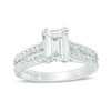 Thumbnail Image 0 of Vera Wang Love Collection 2 CT. T.W. Certified Emerald-Cut Diamond Engagement Ring in Platinum (I/SI2)
