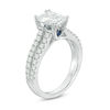 Thumbnail Image 1 of Vera Wang Love Collection 2 CT. T.W. Certified Emerald-Cut Diamond Engagement Ring in Platinum (I/SI2)