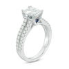 Thumbnail Image 1 of Vera Wang Love Collection 2 CT. T.W. Certified Emerald-Cut Diamond Engagement Ring in Platinum (I/SI2)