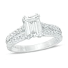 Thumbnail Image 1 of Vera Wang Love Collection 2 CT. T.W. Certified Emerald-Cut Diamond Engagement Ring in 14K White Gold (I/SI2)