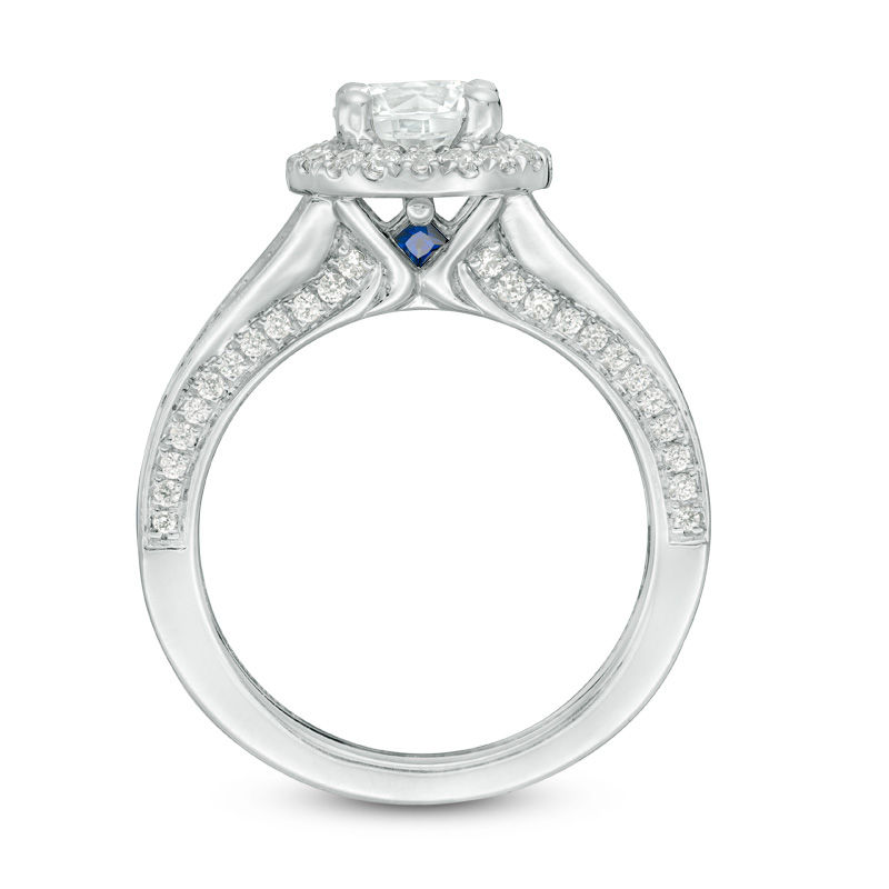 Vera Wang Love Collection 1-3/4 CT. T.W. Certified Diamond Frame Engagement Ring in 14K White Gold (I/SI2)