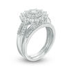 Thumbnail Image 2 of 1 CT. T.W. Diamond Double Frame Vintage-Style Bridal Set in 14K White Gold