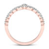 Thumbnail Image 3 of 1/3 CT. T.W. Diamond Heart Crown Ring in 10K Rose Gold