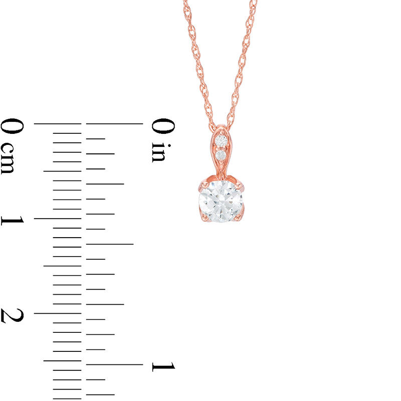 Love's Destiny by Zales 3/8 CT. T.W. Certified Diamond Solitaire Pendant in 14K Rose Gold (I/I2)