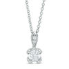 Thumbnail Image 1 of Love's Destiny by Zales 3/8 CT. T.W. Certified Diamond Solitaire Pendant in 14K White Gold (I/I2)