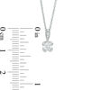 Thumbnail Image 2 of Love's Destiny by Zales 3/8 CT. T.W. Certified Diamond Solitaire Pendant in 14K White Gold (I/I2)