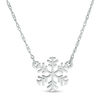 Thumbnail Image 0 of Snowflake Necklace in 10K White Gold