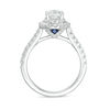 Thumbnail Image 2 of Vera Wang Love Collection 1-5/8 CT. T.W. Certified Oval Diamond Frame Engagement Ring in 14K White Gold (I/SI2)