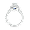 Thumbnail Image 3 of Vera Wang Love Collection 1-5/8 CT. T.W. Oval Diamond Frame Engagement Ring in 14K White Gold (I/SI2)