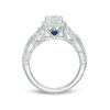 Thumbnail Image 2 of Vera Wang Love Collection 1-1/2 CT. T.W. Emerald-Cut Diamond Frame Vintage-Style Engagement Ring in 14K White Gold