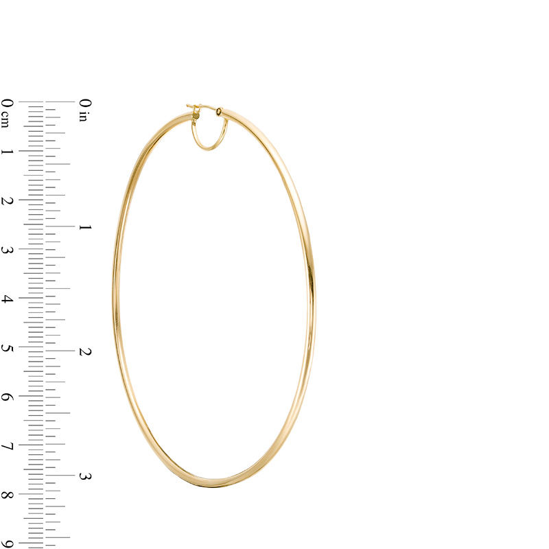 Main Image 2 of 80.0mm Hoop Earrings in 14K Gold