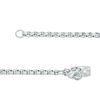 Thumbnail Image 3 of Men's 1/8 CT. T.W. Enhanced Blue Diamond Cross Pendant in Two-Tone Stainless Steel - 24"