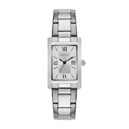 Ladies' Caravelle by Bulova Watch with Rectangular Silver-Tone Dial (Model: 43L203)