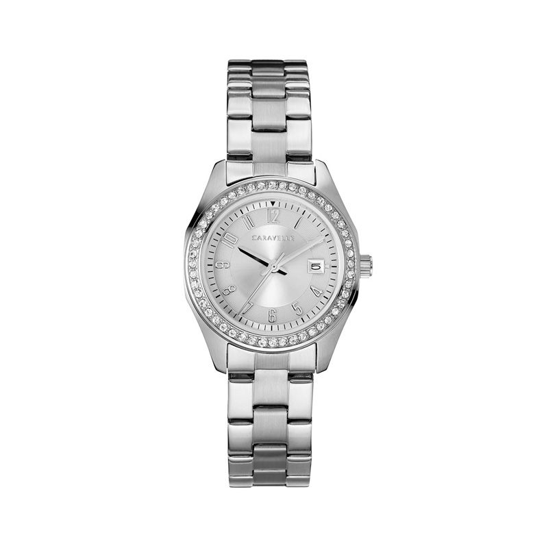 Main Image 1 of Ladies' Caravelle by Bulova Petite Collection Crystal Accent Watch (Model: 43M120)