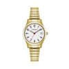 Thumbnail Image 0 of Ladies' Caravelle by Bulova Gold-Tone Expansion Watch with White Dial (Model: 44M113)