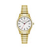 Thumbnail Image 1 of Ladies' Caravelle by Bulova Gold-Tone Expansion Watch with White Dial (Model: 44M113)
