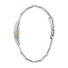 Thumbnail Image 2 of Ladies' Caravelle by Bulova Two-Tone Watch with Rectangular Silver-Tone Dial (Model: 45L167)