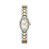 Thumbnail Image 0 of Ladies' Caravelle by Bulova Crystal Accent Two-Tone Watch with Tonneau Mother-of-Pearl Dial (Model: 45L168)