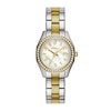 Thumbnail Image 1 of Ladies' Caravelle by Bulova Petite Collection Crystal Accent Two-Tone Watch with Mother-of-Pearl Dial (Model: 45M113)