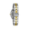 Thumbnail Image 3 of Ladies' Caravelle by Bulova Petite Collection Crystal Accent Two-Tone Watch with Mother-of-Pearl Dial (Model: 45M113)
