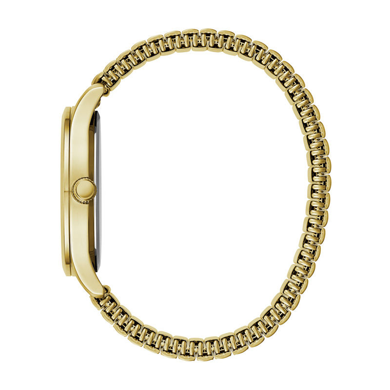 Main Image 2 of Men's Caravelle by Bulova Gold-Tone Expansion Watch with White Dial (Model: 44B117)