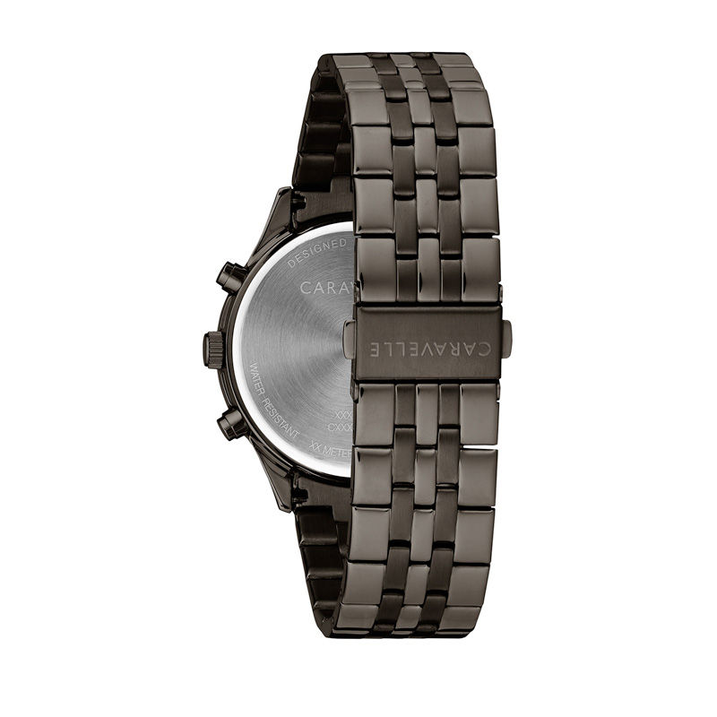 Main Image 3 of Men's Caravelle by Bulova Gunmetal IP Chronograph Watch (Model: 45A141)