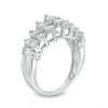 Thumbnail Image 2 of 1/4 CT. T.W. Diamond Pyramid Wedding Band in 10K White Gold