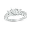 Thumbnail Image 0 of 1/2 CT. T.W. Diamond Past Present Future® Engagement Ring in 10K White Gold