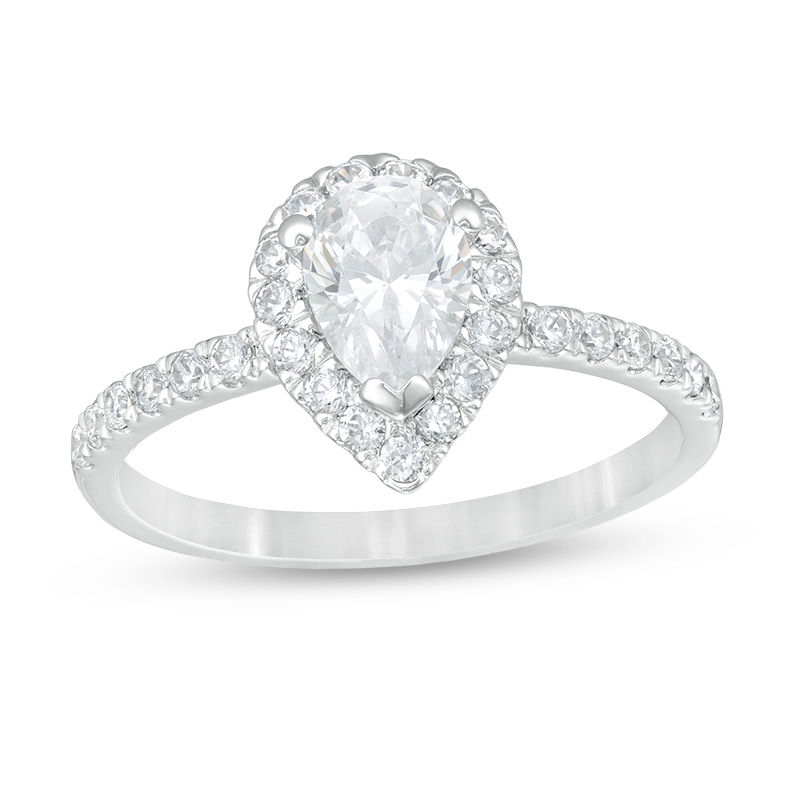 Barkev's Pear Shaped Engagement Ring 7994LW