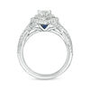 Thumbnail Image 2 of Vera Wang Love Collection 3/4 CT. T.W. Heart-Shaped Diamond Double Frame Twist Engagement Ring in 14K White Gold