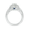 Thumbnail Image 3 of Vera Wang Love Collection 3/4 CT. T.W. Heart-Shaped Diamond Double Frame Twist Engagement Ring in 14K White Gold