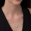 Thumbnail Image 1 of Magnificence™ 1/4 CT. T.W. Diamond Frame Necklace in 10K White Gold