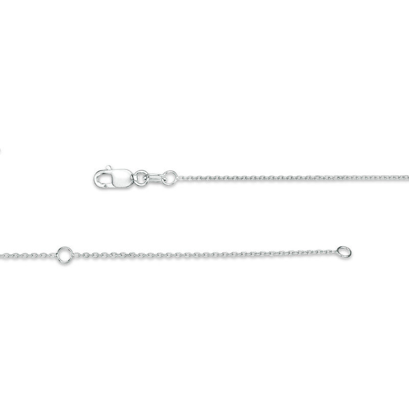 Magnificence™ 1/4 CT. T.W. Diamond Frame Necklace in 10K White Gold