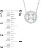 Thumbnail Image 3 of Magnificence™ 1/4 CT. T.W. Diamond Frame Necklace in 10K White Gold