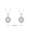 Thumbnail Image 2 of Magnificence™ 1/6 CT. T.W. Diamond Cushion Frame Pendant in 10K Rose Gold